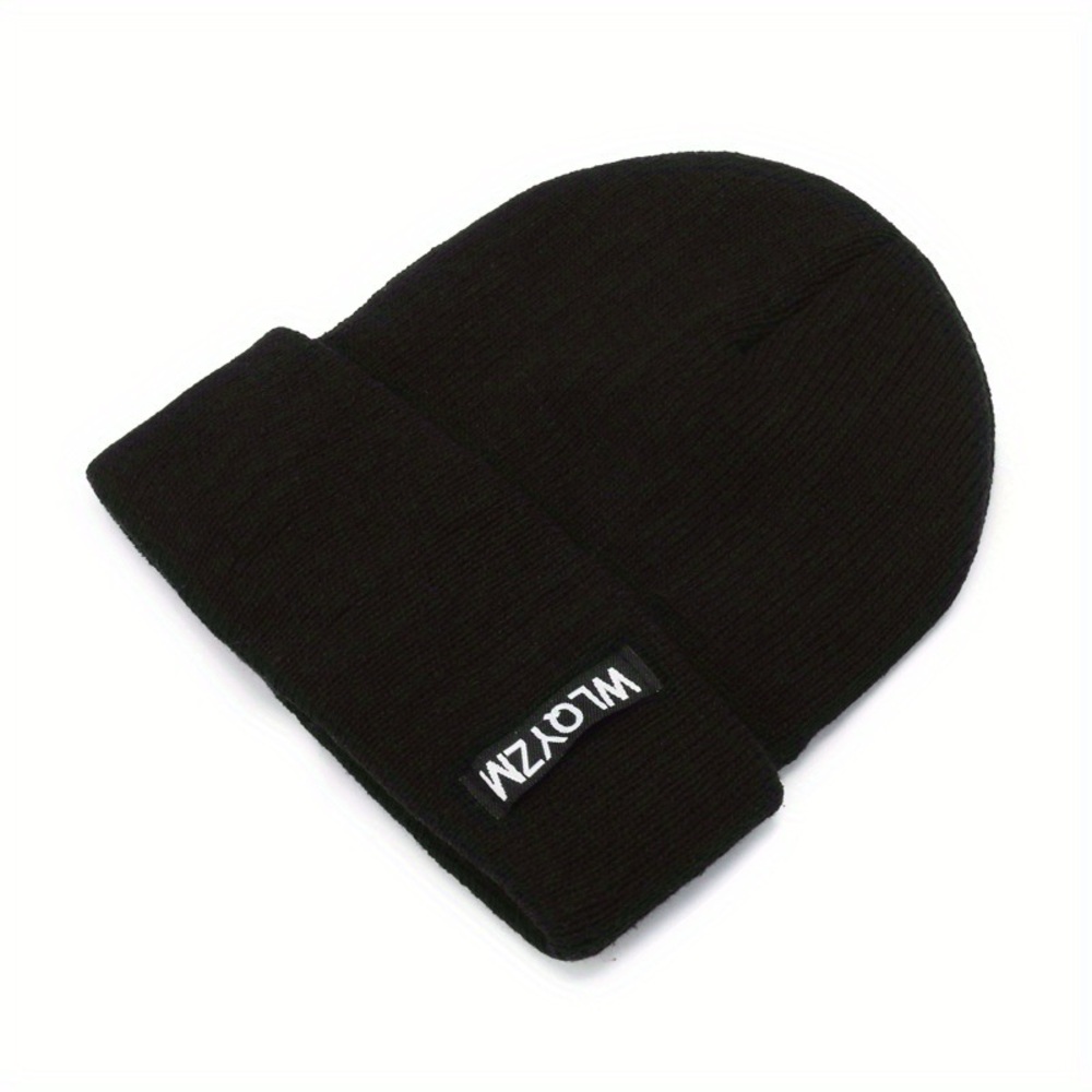 Black Beanie warm hat fleece inside for Men’s in excellent condition